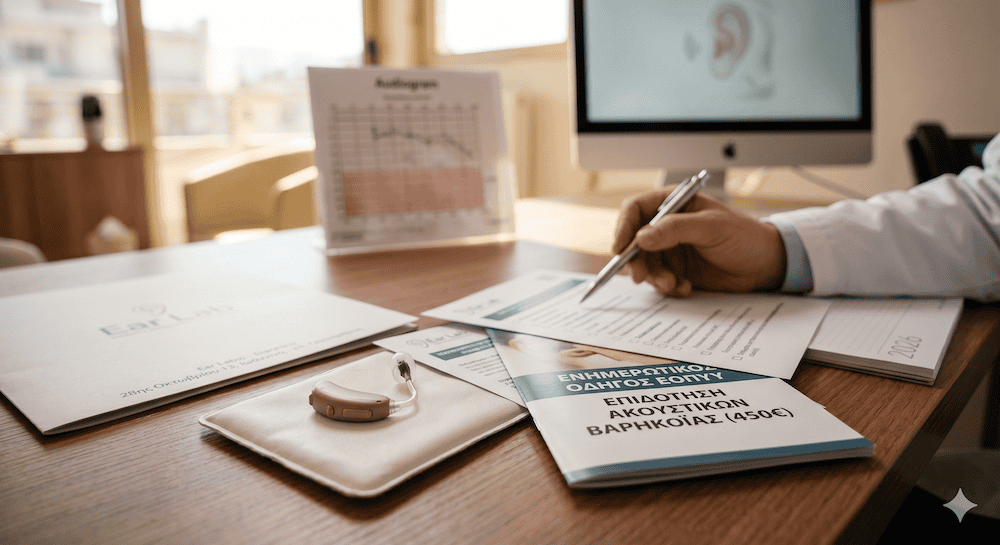 Επιδότηση ΕΟΠΥΥ για ακουστικά βαρηκοΐας στο Ear Lab